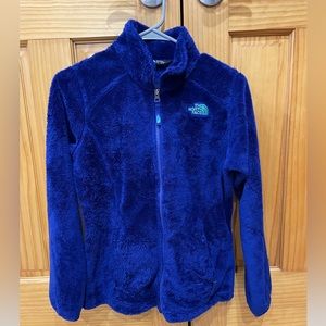 North Face, Girls’ Osolita Full-Zip Jacket, Size Lg(14-16), Blueish/Purple color